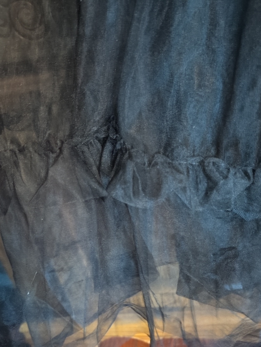 Whimsigoth Black Tulle Dress - Picture 8 of 12